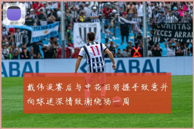 戴伟浚赛后与申花旧将握手致意并向球迷深情致谢绕场一周